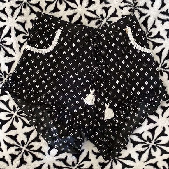 New Anthropologie beach gold safari high rise printed shorts size XS/S - Picture 6 of 10